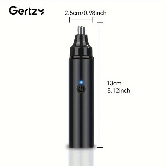 Tondeuse à poils d'oreilles et de nez GERTZY rechargeable pour hommes et femmes - Tondeuse électrique USB pour le nez et les sourcils - Épilation indolore des sourcils, du visage et du nez
