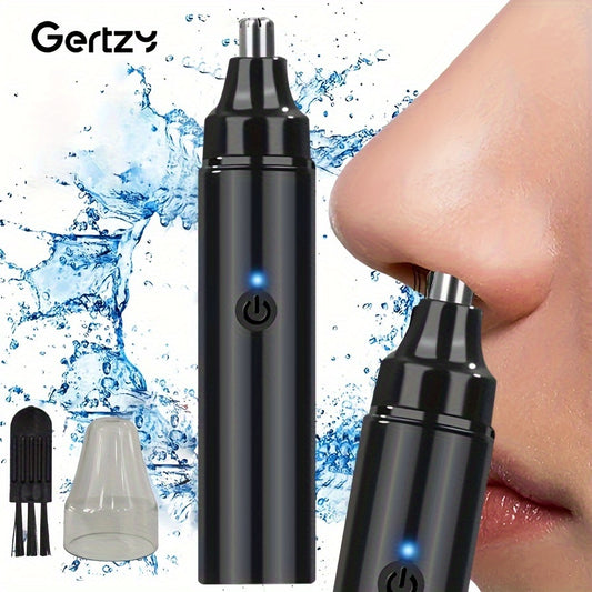 Tondeuse à poils d'oreilles et de nez GERTZY rechargeable pour hommes et femmes - Tondeuse électrique USB pour le nez et les sourcils - Épilation indolore des sourcils, du visage et du nez