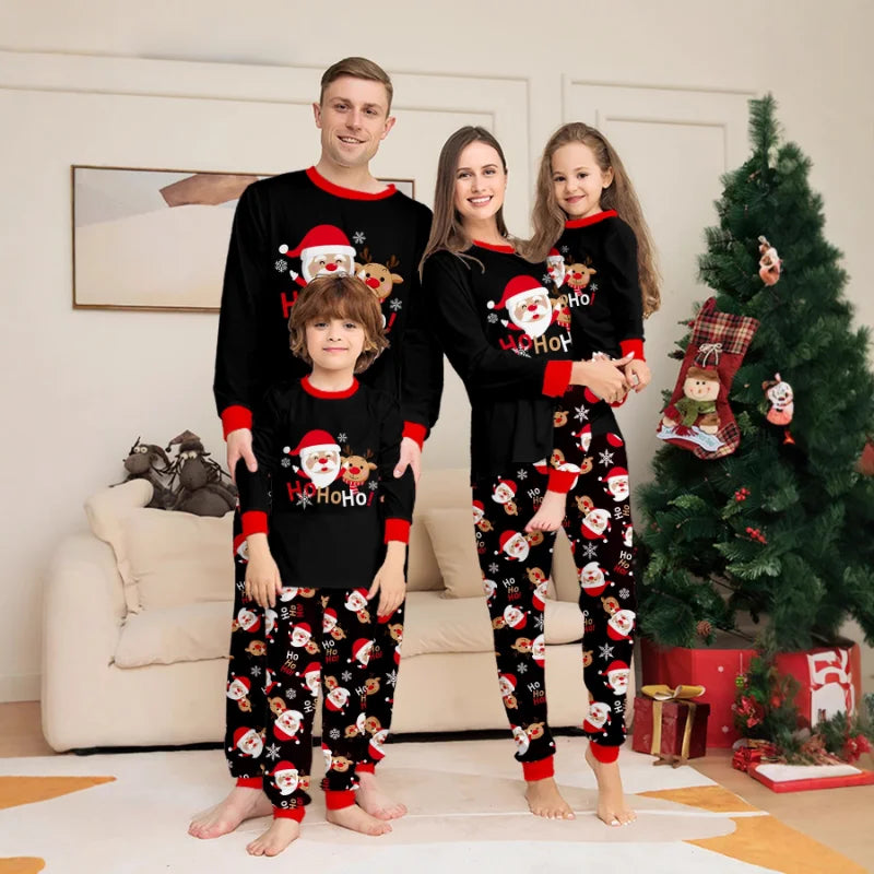 Pyjamas assortis pour toute la famille, motif Père Noël, vêtements pour papa, maman et enfants, barboteuse bébé, pyjama doux, look de Noël