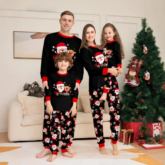 Pyjamas assortis pour toute la famille, motif Père Noël, vêtements pour papa, maman et enfants, barboteuse bébé, pyjama doux, look de Noël