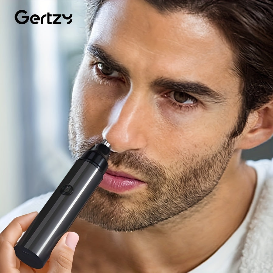 Tondeuse à poils d'oreilles et de nez GERTZY rechargeable pour hommes et femmes - Tondeuse électrique USB pour le nez et les sourcils - Épilation indolore des sourcils, du visage et du nez
