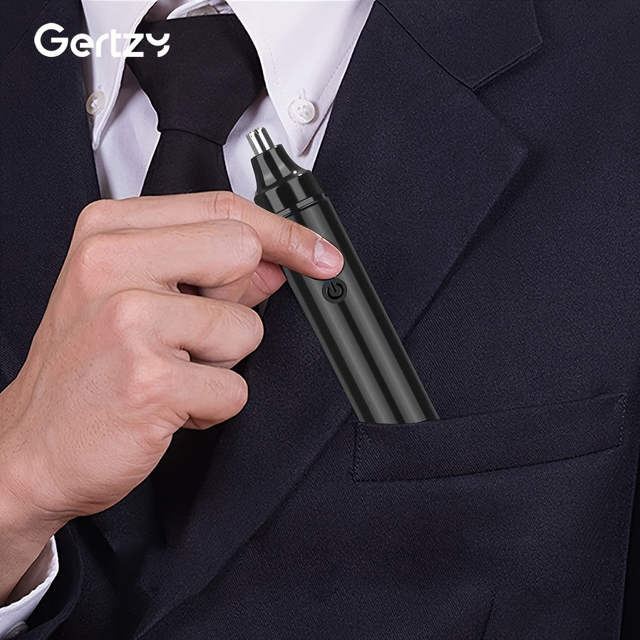 Tondeuse à poils d'oreilles et de nez GERTZY rechargeable pour hommes et femmes - Tondeuse électrique USB pour le nez et les sourcils - Épilation indolore des sourcils, du visage et du nez